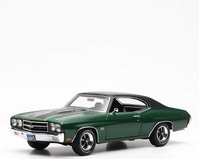 1970 Chevrolet Chevelle SS 396 diecast model in dark green